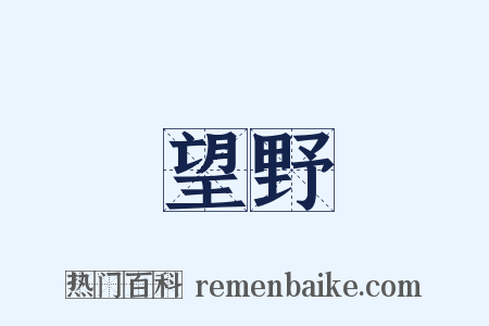 望野是什么意思的图片